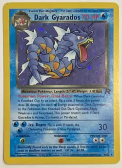 Pokemon TCG Team Rocket Dark Gyarados Holo Rare 8/82 Wizards Unlimited English - Image 1