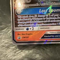 Pokemon Alolan Marowak GX SM-P Sun & Moon SM187 Holo Full Art 200HP 2019 NM - Image 3