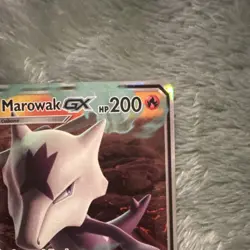 Pokemon Alolan Marowak GX SM-P Sun & Moon SM187 Holo Full Art 200HP 2019 NM - Image 5