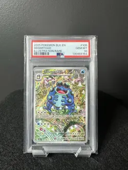 PSA 10 Pokemon Seismitoad SV Black Bolt EN Illustration Rare #105/086 - Image 1