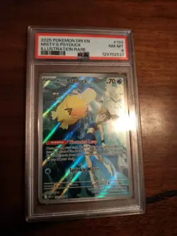 Misty's Psyduck Pokemon PSA 8 Destined Rivals #193/182 Illustration Rare - Image 2