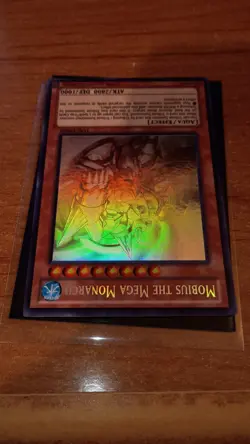 Yu-Gi-Oh! TCG Mobius the Mega Monarch LVAL-EN040 Unlimited Ghost Rare LP - Image 2