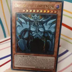 Yugioh Obelisk the Tormentor EGO1-EN001 Ultra Rare 1st Ed NM - Image 1