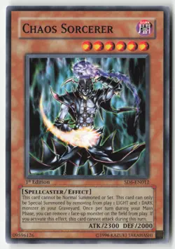 Yugioh - Chaos Sorcerer SD6-EN012 1st Edition - Structure Deck: Spellcaster's Ju - Image 1