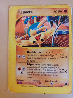 Carte Pokemon Kapoera 82/147 Aquapolis Wizards FR - Image 1
