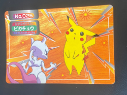JAPANESE POKEMON PIKACHU VS MEWTWO No.025 TOPSUN - EXC - Image 1