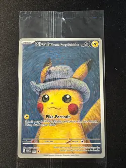 Pikachu with Grey Felt Hat SVP085 SEALED Van Gogh X Promo Pokemon [NM] (1) - Image 1