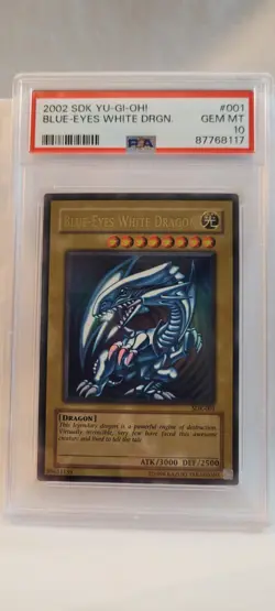 Yugioh! Blue-Eyes White Dragon SDK-001 Starter Deck: Kaiba Unlimited PSA 10 - Image 1