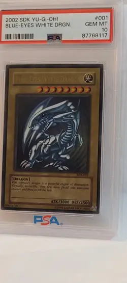 Yugioh! Blue-Eyes White Dragon SDK-001 Starter Deck: Kaiba Unlimited PSA 10 - Image 5