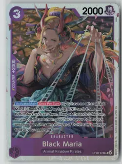 Black Maria (Reprint) OP08-074 One Piece Premium Booster -The Best- Vol. 2 NM - Image 1