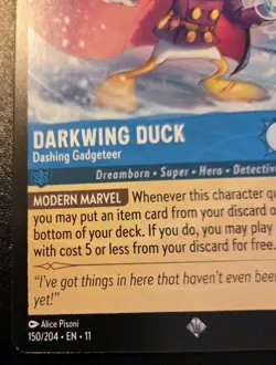 Darkwing Duck - Dashing Gadgeteer 150/204 Super Rare Winterspell Disney Lorcana - Image 4