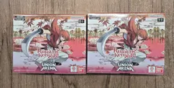 x2 ENGLISH Union Arena UE11BT Rurouni Kenshin Booster Box FACTORY SEALED! NEW - Image 2