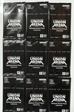 9 Packs of Union Arena Sword Art Online Release Event Pack - English - Image 1