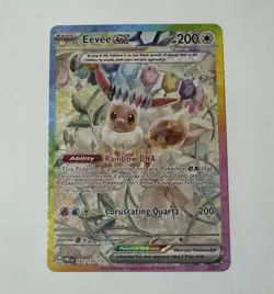 Pokemon Eevee EX TCG Prismatic Evolutions Card 167/131 Special Illustration Rare - Image 1