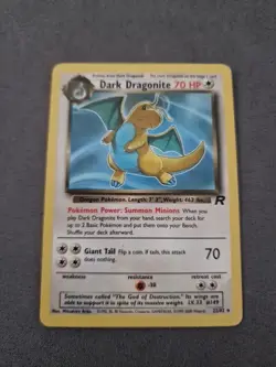 Pokemon Dark Dragonite TCG Card 22/82 Team Rocket, Non-Holo Rare LP - Image 1