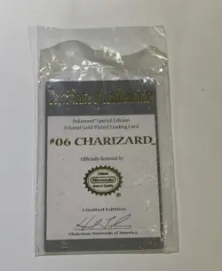 Charizard - 1999 Burger King 23k Gold Plated Trading Cards - Image 4