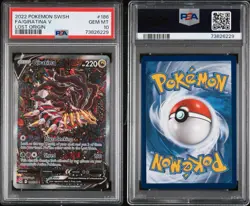 PSA 10 GEM MINT Giratina V 186/196 Lost Origin Alt Art Holo Pokemon Card - Image 3