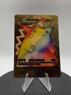 Pokemon Pikachu VMAX Gold Foil Fan Art Custom Card - Image 1