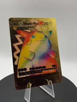 Pokemon Pikachu VMAX Gold Foil Fan Art Custom Card - Image 2