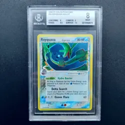 2006 Pokemon EX Holon Phantoms Rayquaza Reverse English Holo 16/110 BGS 8 - Image 1