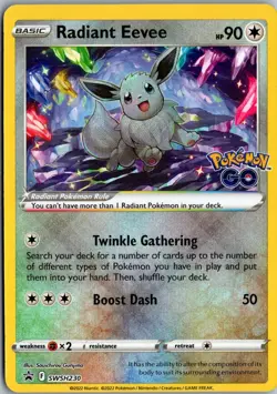 Radiant Eevee Promo SWSH: Sword & Shield Promo Cards SWSH230 NM Pokemon - Image 1