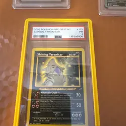 Shining Tyranitar Neo Destiny Holo Card 113/105 Unlimited PSA 1 - Image 1