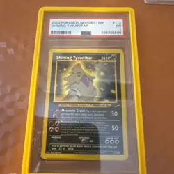 Shining Tyranitar Neo Destiny Holo Card 113/105 Unlimited PSA 1 - Image 2