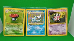 Pokemon TCG - NO JUNGLE SYMBOL ERROR CARD LOT!(Mr. Mime, Vaporeon, & Vileplume) - Image 1