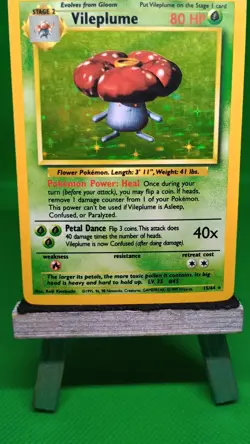 Pokemon TCG - NO JUNGLE SYMBOL ERROR CARD LOT!(Mr. Mime, Vaporeon, & Vileplume) - Image 4