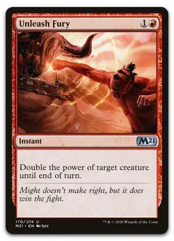 Unleash Fury #170 (NM) Core Set 2021 M21 Magic MTG - Image 1