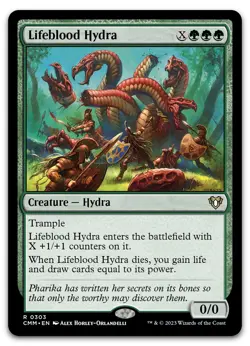 Lifeblood Hydra #303 (NM) Commander Masters CMM Magic MTG - Image 1