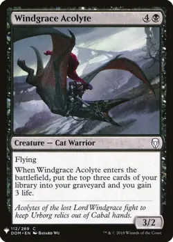 NM Windgrace Acolyte, MTG, The List, Magic the Gathering, 112 - Image 1