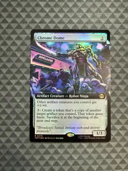 MTG Chrome Dome #0275 Foil Extended Art R Teenage Mutant Ninja Turtles (TMT) - Image 1