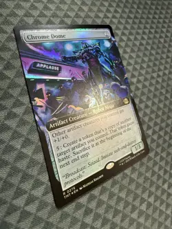 MTG Chrome Dome #0275 Foil Extended Art R Teenage Mutant Ninja Turtles (TMT) - Image 2