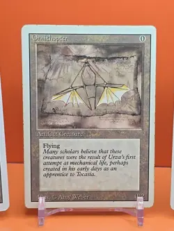 🟤🟤🟤 (4) 1994 Magic The Gathering ORNITHOPTER REVISED EDITION PLAYED 🟤🟤🟤 - Image 3