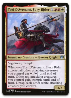 Tori D'Avenant, Fury Rider #223 (NM) Dominaria United DMU Magic MTG - Image 1