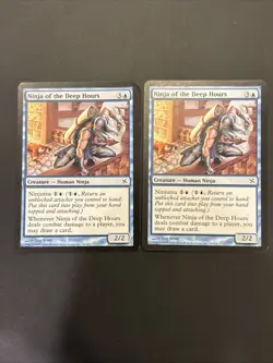 2x Ninja of the Deep Hours Betrayers of Kamigawa Magic MTG LP - Image 1