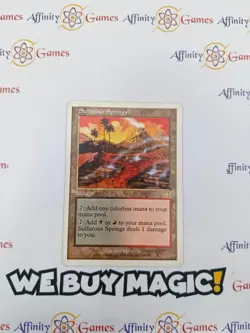 MTG | Sulfurous Springs | Classic 6th Ed | Regular | Heavily Played | English - Image 1