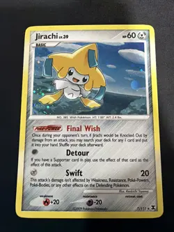 Pokemon Cards - Jirachi 7/111 - Rising Rivals - Holo - LP+ - Image 1