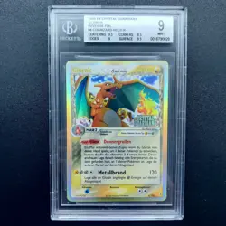 Pokemon Glurak Delta Holo Charizard DE 4/100 EX Crystal Guardians BGS 9 - Image 1
