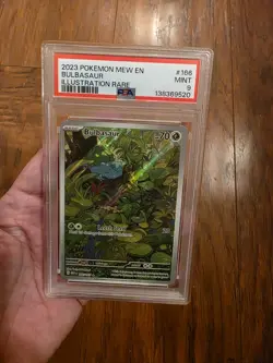 Pokemon Bulbasaur Illustration Rare Holo 166/165 Scarlet & Violet 151 PSA 9 - Image 1