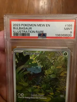 Pokemon Bulbasaur Illustration Rare Holo 166/165 Scarlet & Violet 151 PSA 9 - Image 2