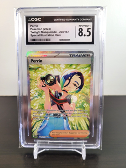 Pokemon Perrin 220/167 Trainer Full Art Holo Sv06 Twilight Masquerade CGC 8.5 - Image 1