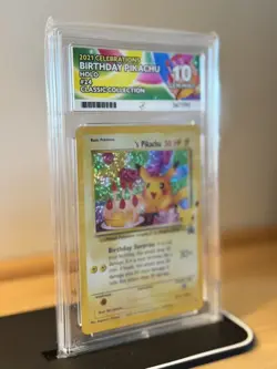 Birthday Pikachu 24 Promo - Pokemon TCG Celebrations Classic Collection - ACE 10 - Image 3