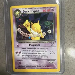 Dark Hypno - 9/82 Team Rocket Unlimited Holo Rare Pokemon -LP - Image 1