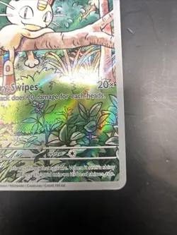 Meowth 106/094 Pokemon TCG Phantasmal Flames Illustration Rare Near Mint - Image 5