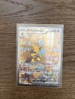 Pokemon TCG Alakazam EX 201/165 Special Illustration Rare Scarlet & Violet 151 - Image 1
