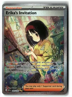 Erika's Invitation ⭐ 203/165 Holo Special Illustration Rare 151 2023 Pokemon NM - Image 1