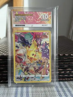 Pikachu 160/159 Crown Zenith Pokemon TCG Special Art Ace 10 Grade Gem Mint - Image 1
