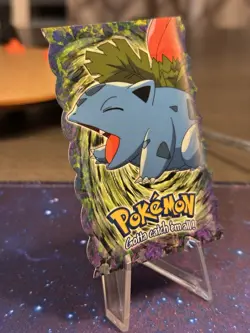 Pokemon Topps Ivysaur Die Cut 2 of 12 BLUE LABEL LP - Image 1